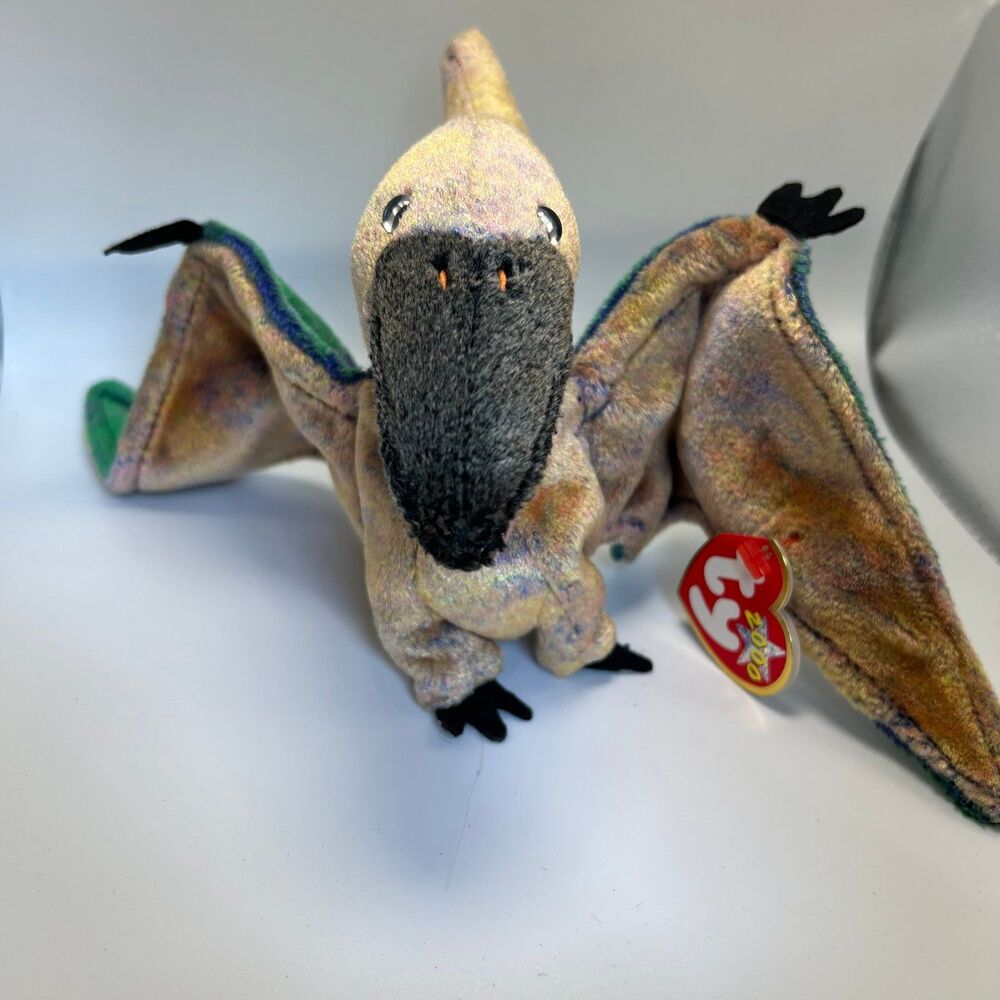Swoop the Pterodactyl EUC Vintage 2000 Dinosaur TY Beanie Baby Collectible